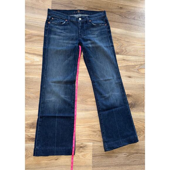 7 For All Mankind DOJO Flare Leg Jeans Blue - size 31 - J - Picture 11 of 12